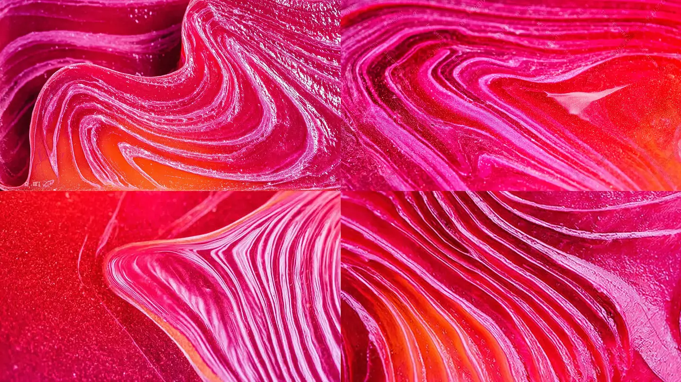 Dynamic and Textured Abstraction with a Vibrant Palette - Midjourney sref style