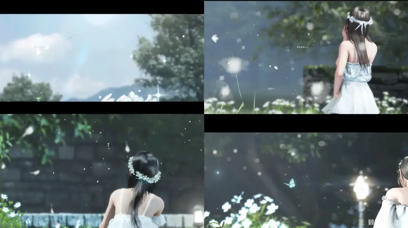 Dreamy ethereal landscape with a whimsical touch - Midjourney sref style