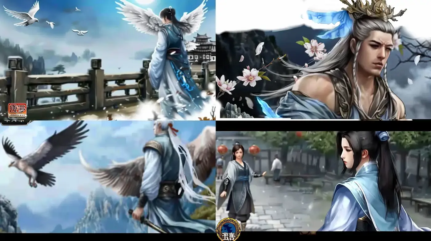 Elegant fantasy art with mythical elements and a serene atmosphere - Midjourney sref style