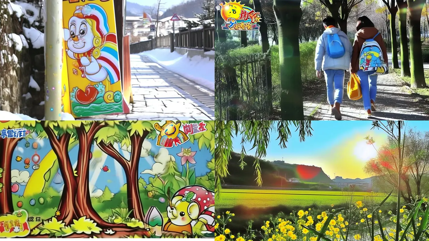 Consistent Elements of Stylized Vivacity: An Ode to Saturated Color Harmony and Animated Exuberance - Midjourney sref style