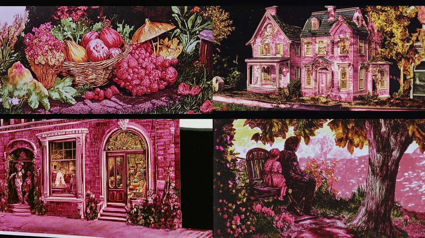 Ethereal Twilight Hues in Textured Nature Dreamscapes - Midjourney sref style