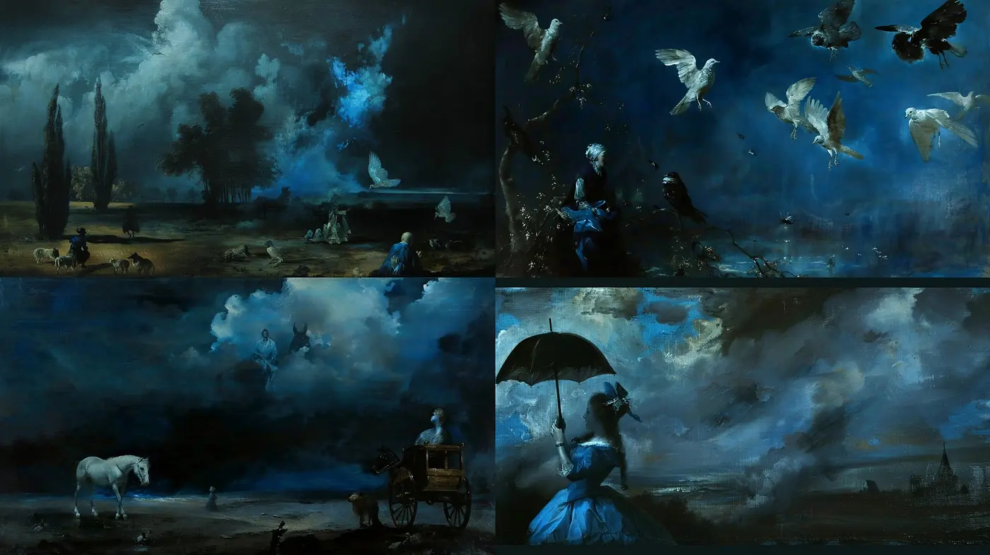 Ethereal Nocturne: A Homage to Romanticism and Pictorialism with a Contemporary Twist - Midjourney sref style
