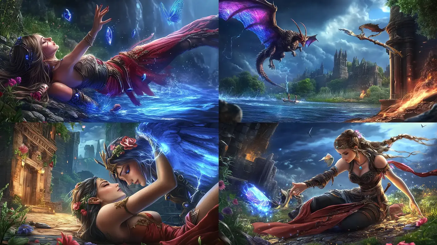 Ethereal Fantasy Glow: The Fusion of High Fantasy and Surrealist Art - Midjourney sref style