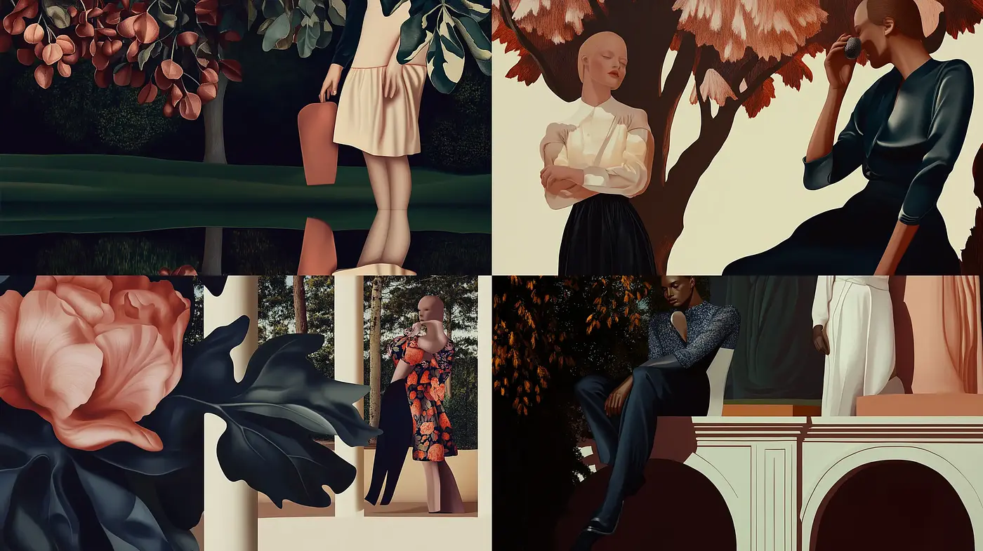 Ethereal Autumnal Elegance with Subdued Earth Tones - Midjourney sref style