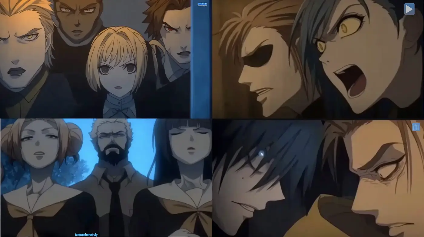Dramatic Anime Illustration with Expressive Characters and Dark Undertones - Midjourney sref style
