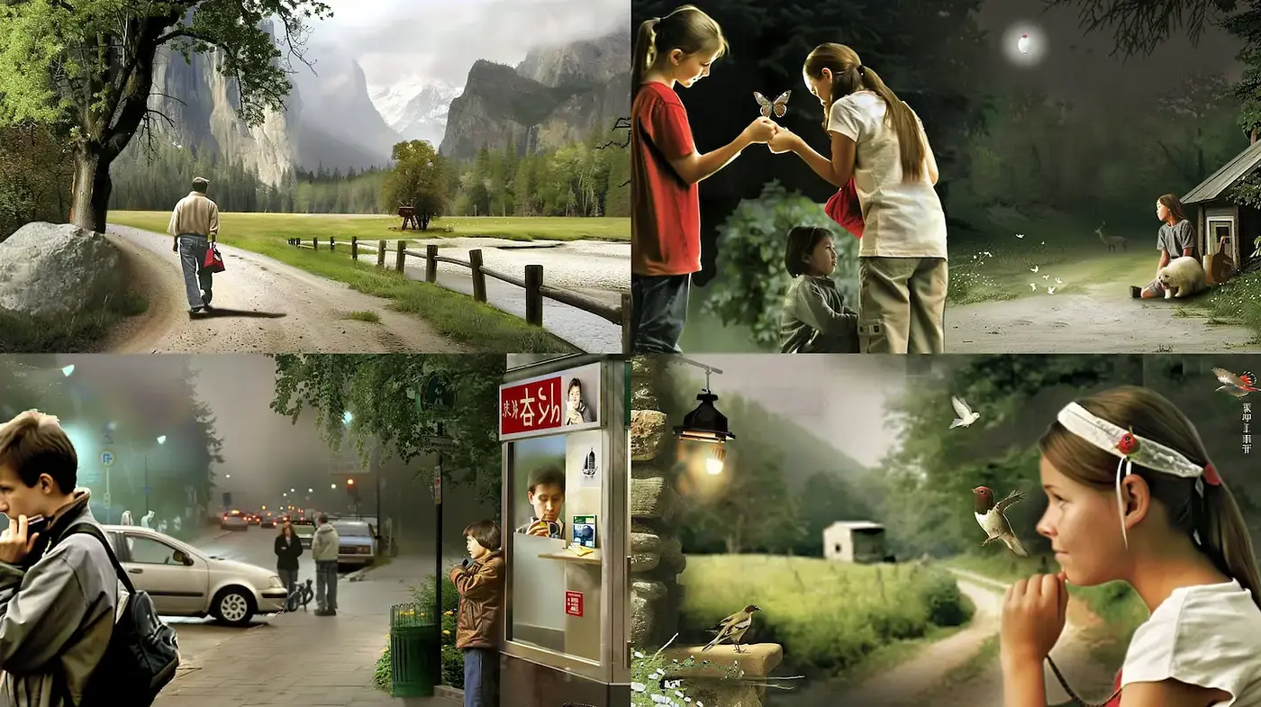 Dreamy, narrative-driven scenes with a whimsical touch - Midjourney sref style