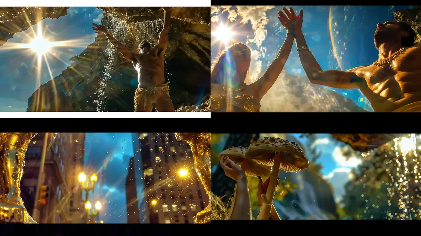 Radiant and ethereal compositions with a magical touch - Midjourney sref style