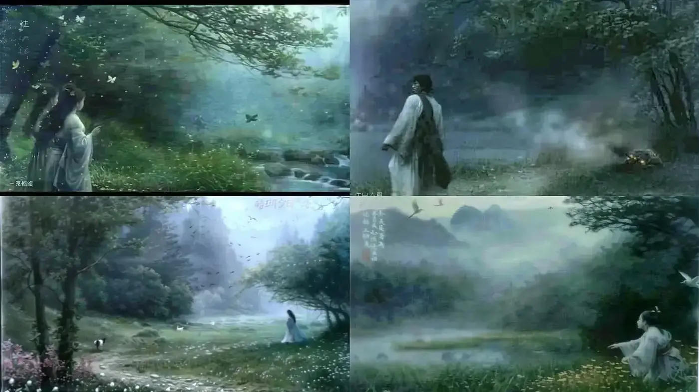 Whimsical, Ethereal Landscapes with an Element of Tranquility - Midjourney sref style