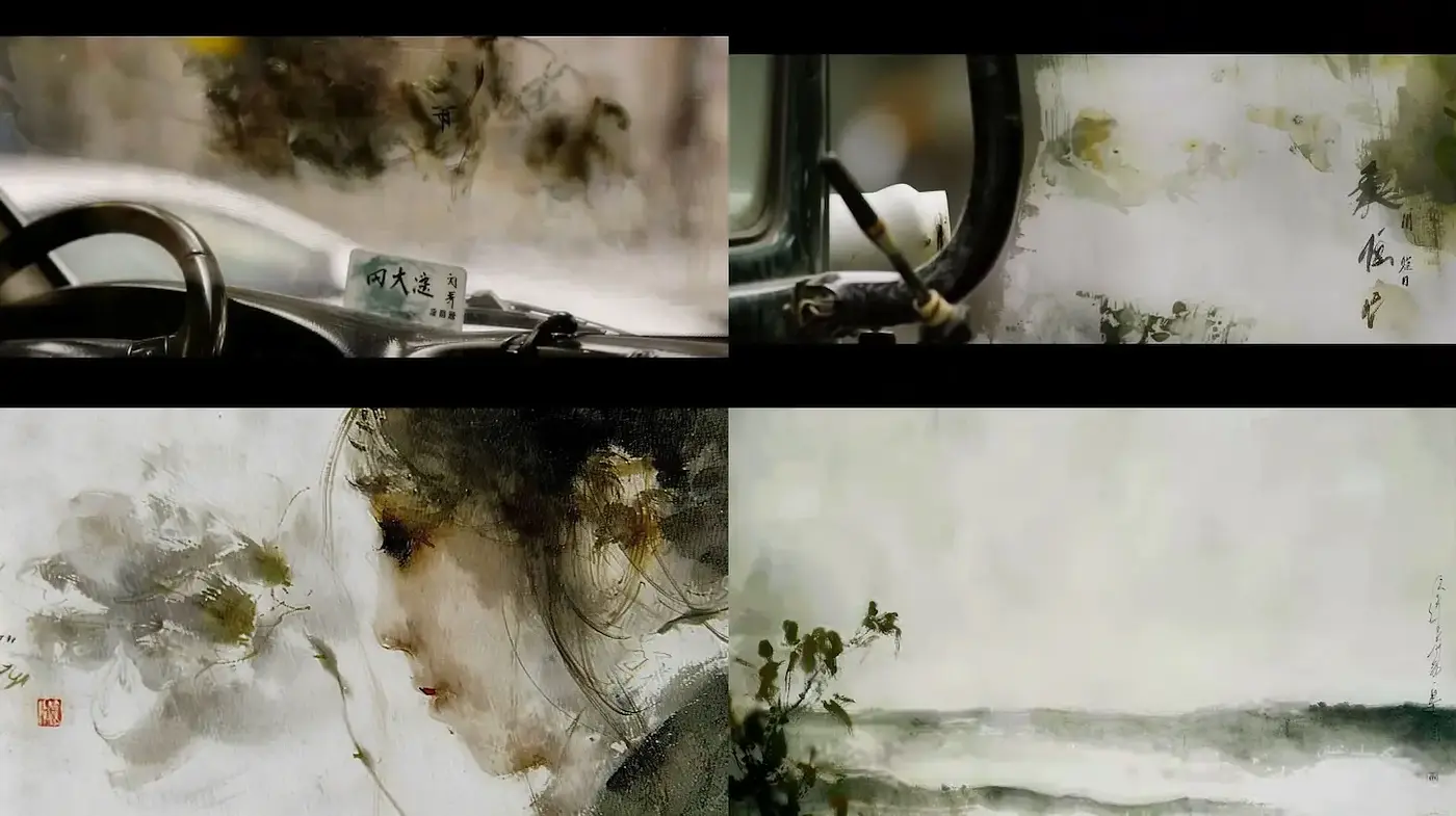 Atmospheric and Poetic Watercolor Impressions with Subtle Elegance - Midjourney sref style