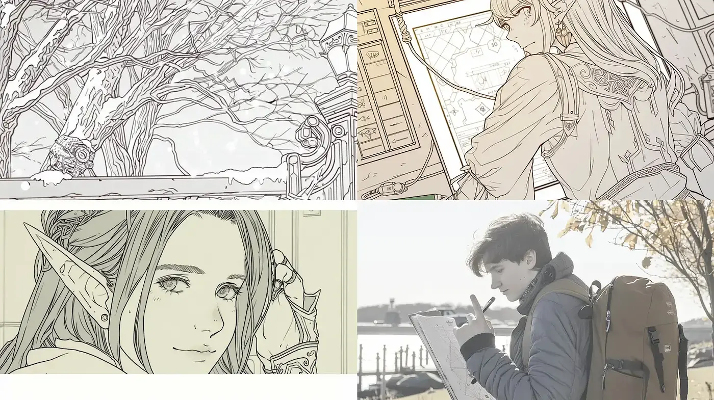 Ethereal Illustrations with a Touch of Realism and Detail - Midjourney sref style