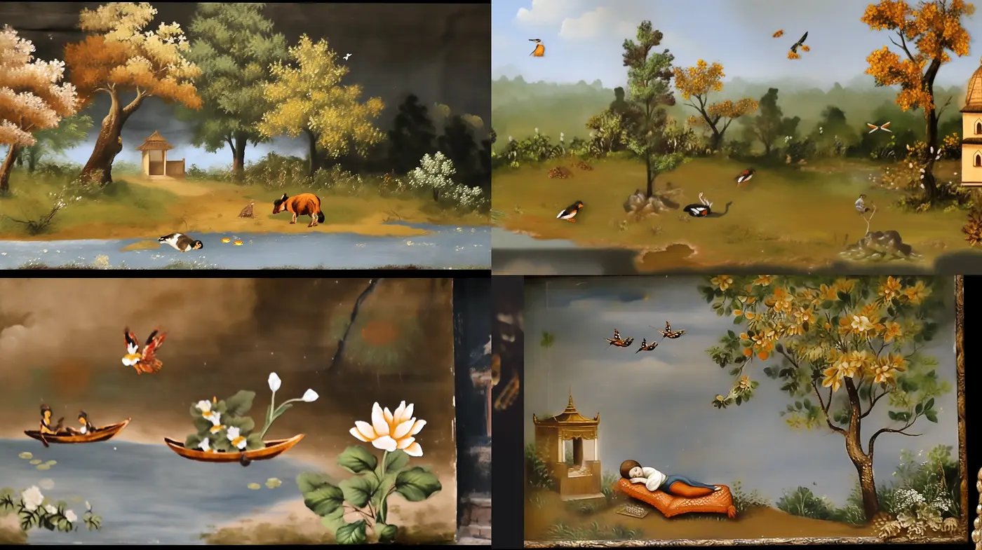 Serene Arcadian Vistas: A Harmonious Blending of Earthy Pastels and Ethereal Luminescence - Midjourney sref style