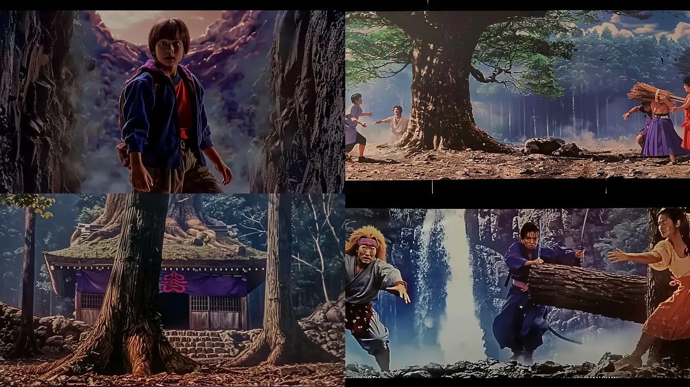Enigmatic Nature Fusion with Cinematic Undertones - Midjourney sref style