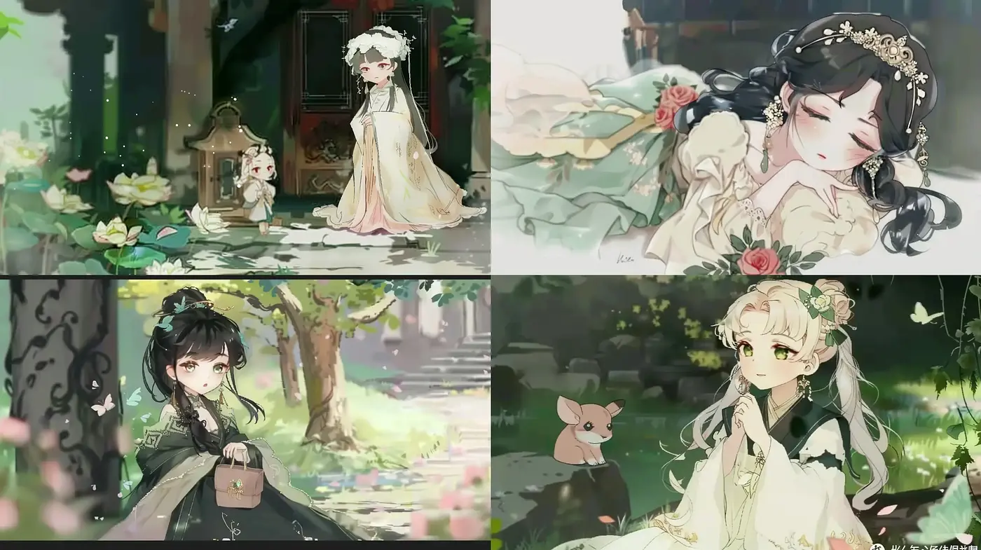 Ethereal Garden Dreams: An Animated Exploration of Whimsical Fantasy - Midjourney sref style
