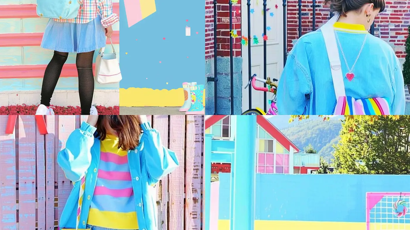 Candy-Colored Dreamscape: A Harmonic Blending of Pastel Hues and Bright Pop Accents - Midjourney sref style
