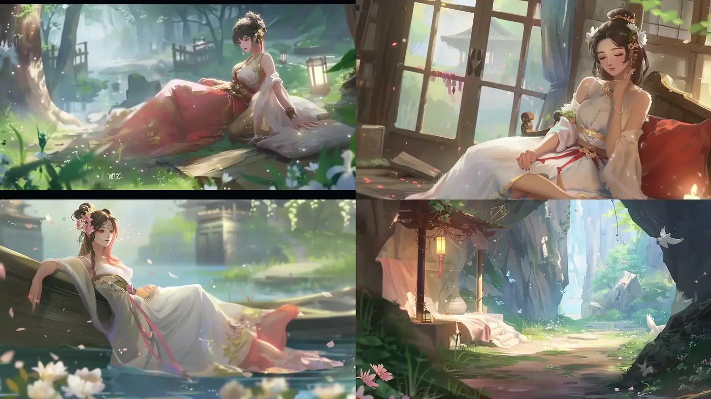 Ethereal Serenity in a Luminous Pastel Dreamscape - Midjourney sref style