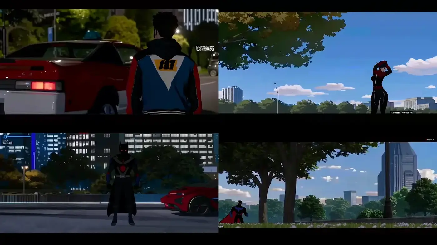 A Contemporary Urban Aesthetic with a Dynamic Color Contrast - Midjourney sref style