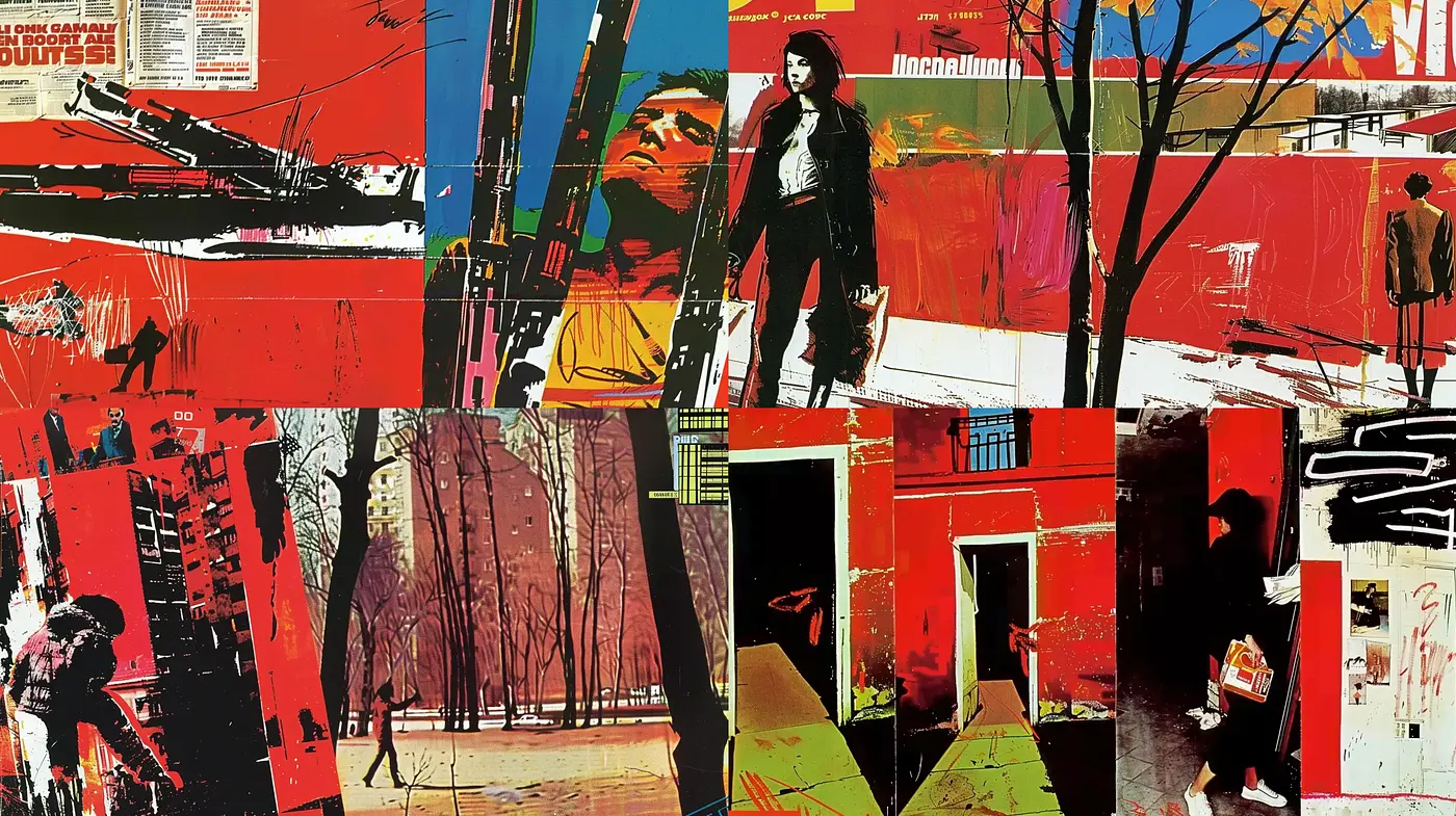 Abstract Expressionist Urban Dynamism - Midjourney sref style