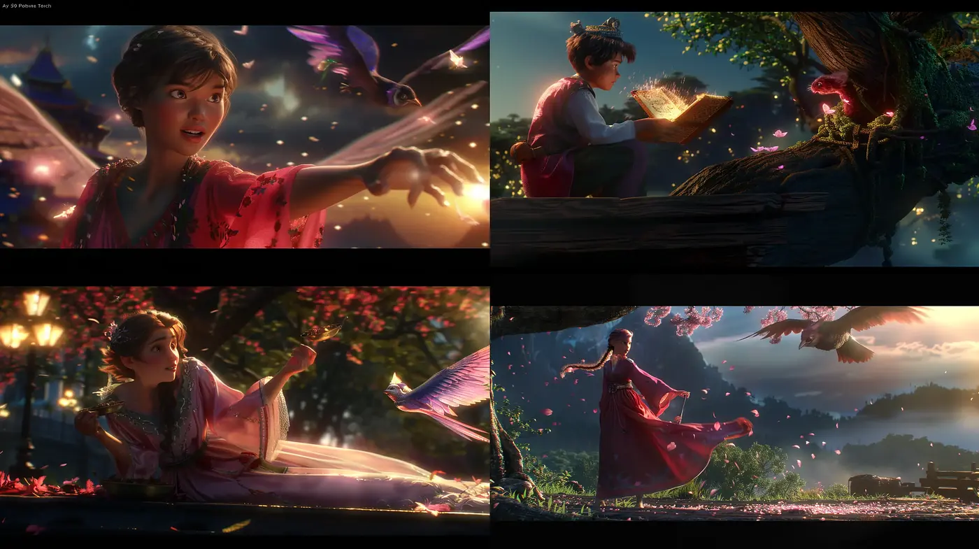 Enchanted Twilight Dreamscape with Ethereal Glow - Midjourney sref style