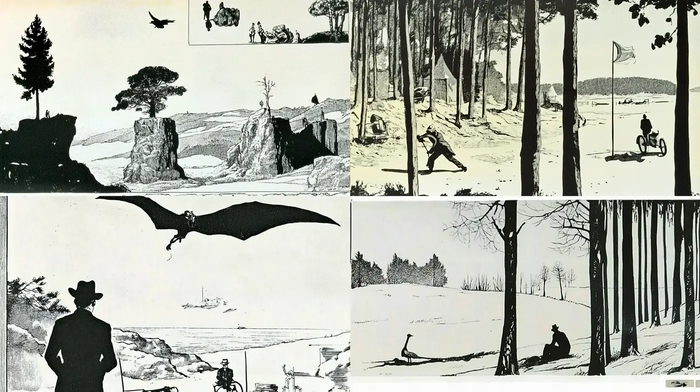 Monochromatic Serenity: A Homage to the Stylized Tranquility of Ink Wash Illustrations - Midjourney sref style