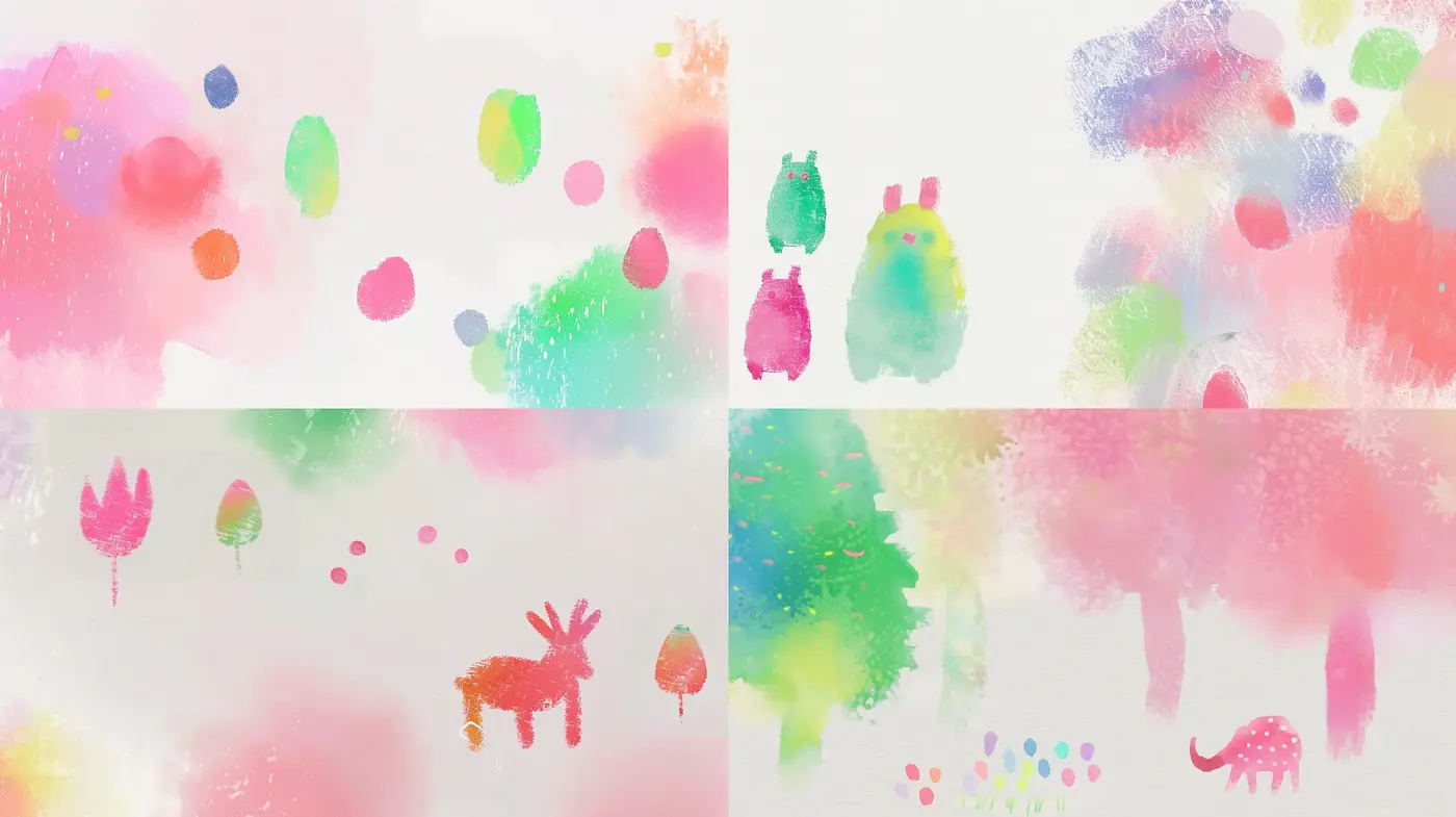 Whimsical Watercolor Dreamscape Fusion - Midjourney sref style