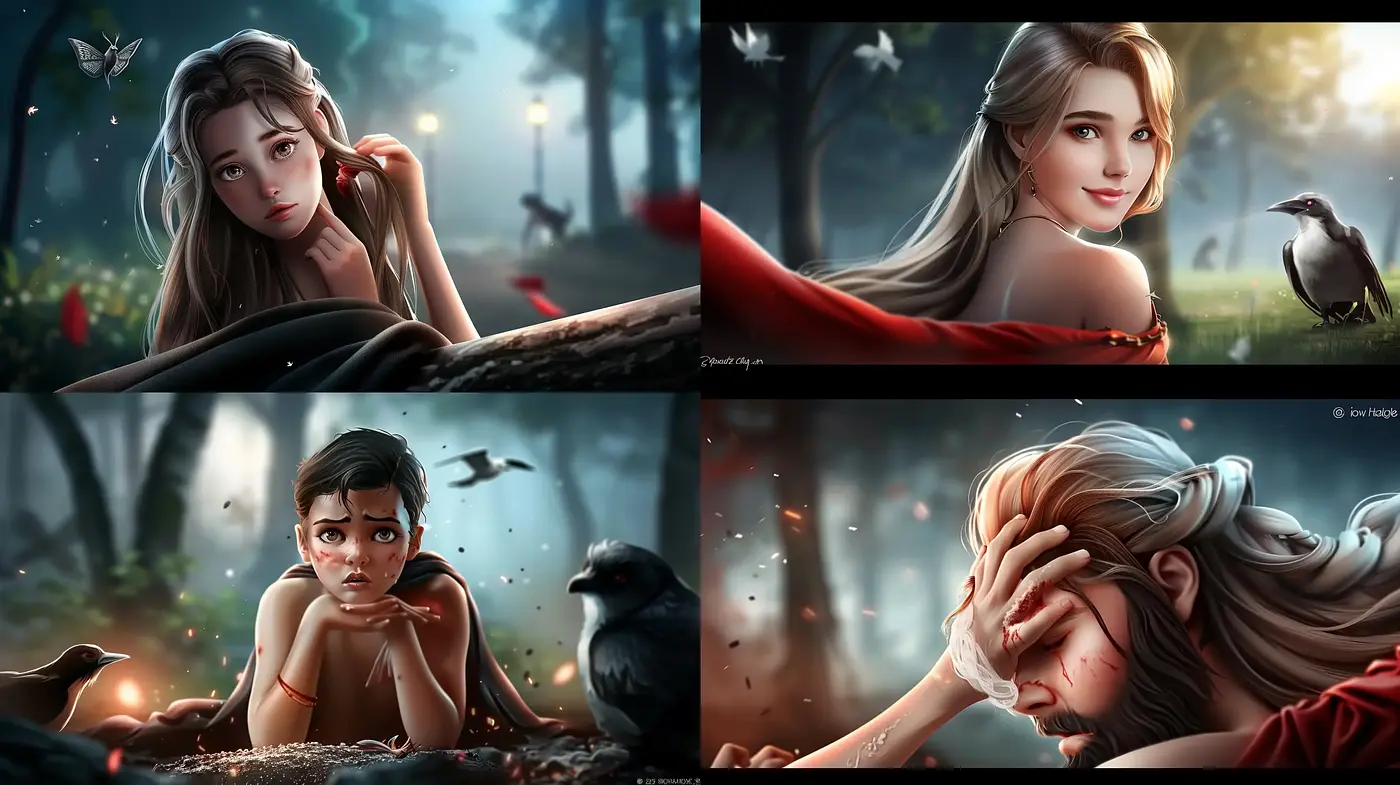 Enchanted Realism: A Consistent Journey Through Stylized Nature and Emotional Portraiture - Midjourney sref style