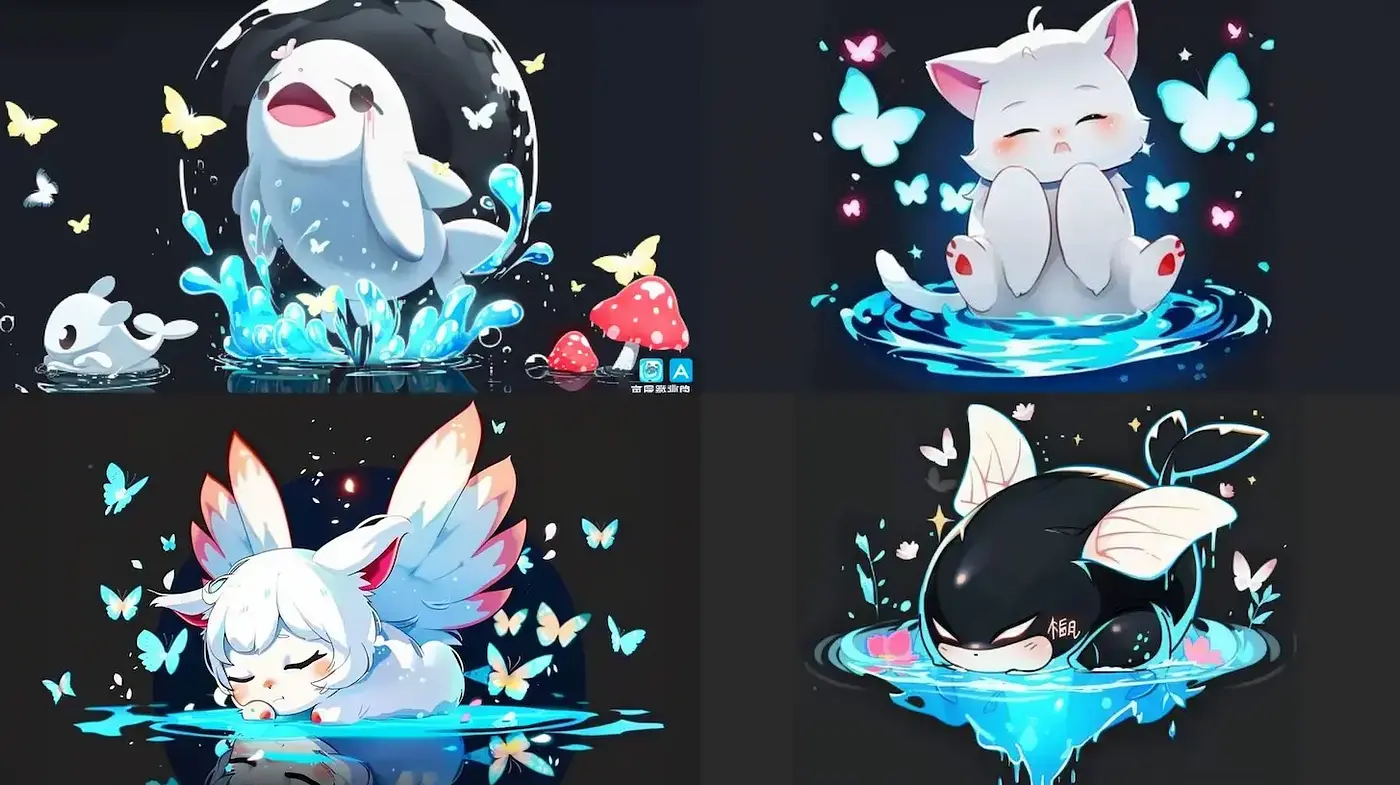 Whimsical and Playful Illustrations with a Soft, Dreamy Quality - Midjourney sref style