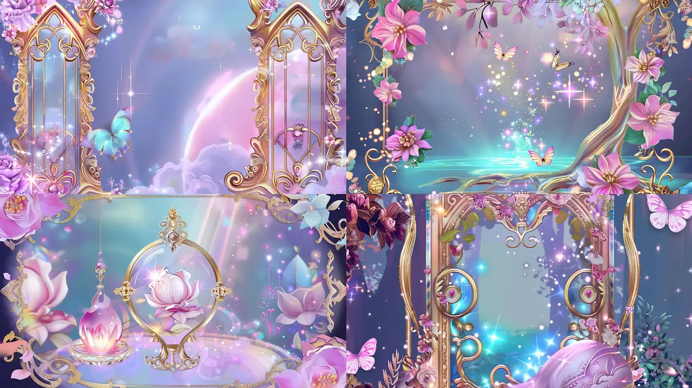 Ethereal Gardens of Luminous Serenity - Midjourney sref style