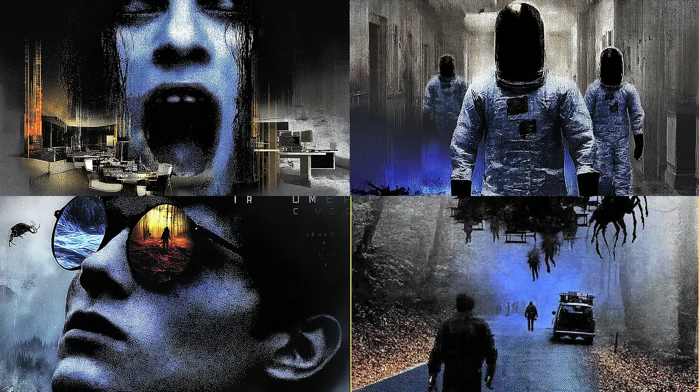 Dark and Atmospheric Visuals with a Surreal Edge - Midjourney sref style