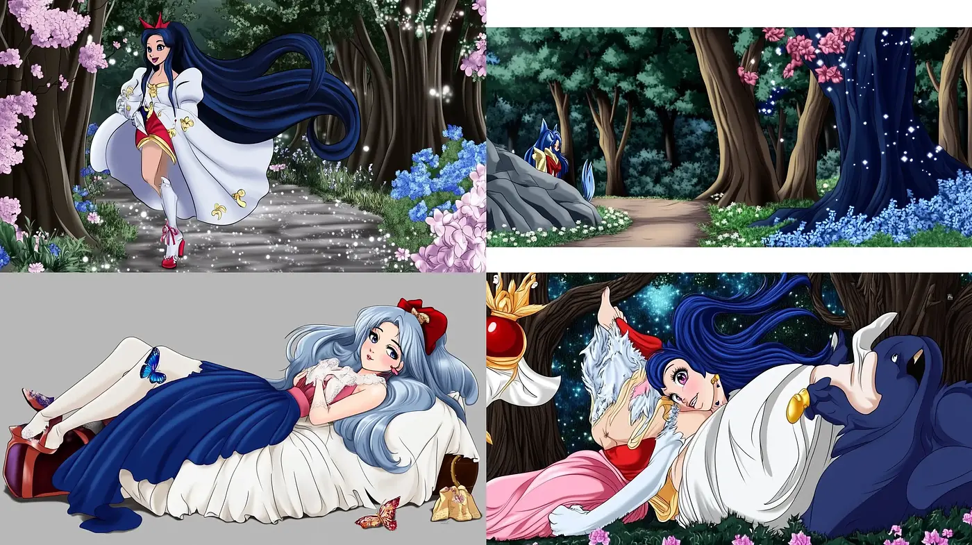 Ethereal Anime-Inspired Dreamscapes with Lush Color Harmony - Midjourney sref style