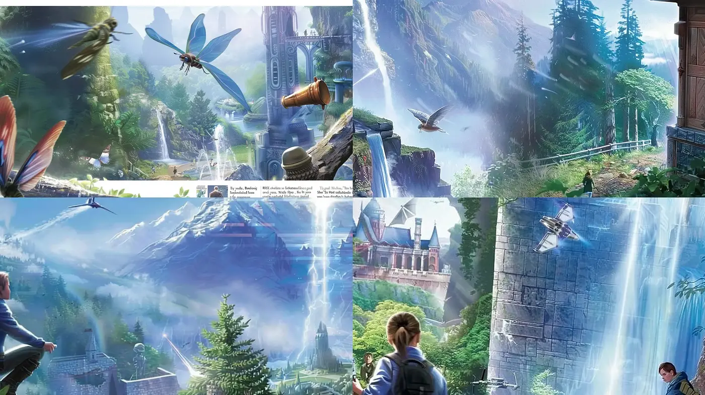 Enchanted Realms of Lush Fantasia - Midjourney sref style