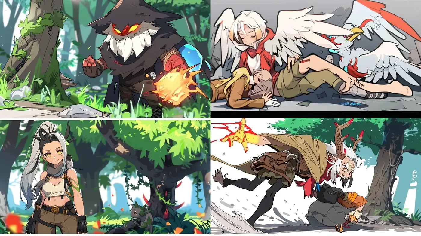 Vibrant Anime-Inspired Fantasy Illustration Style - Midjourney sref style