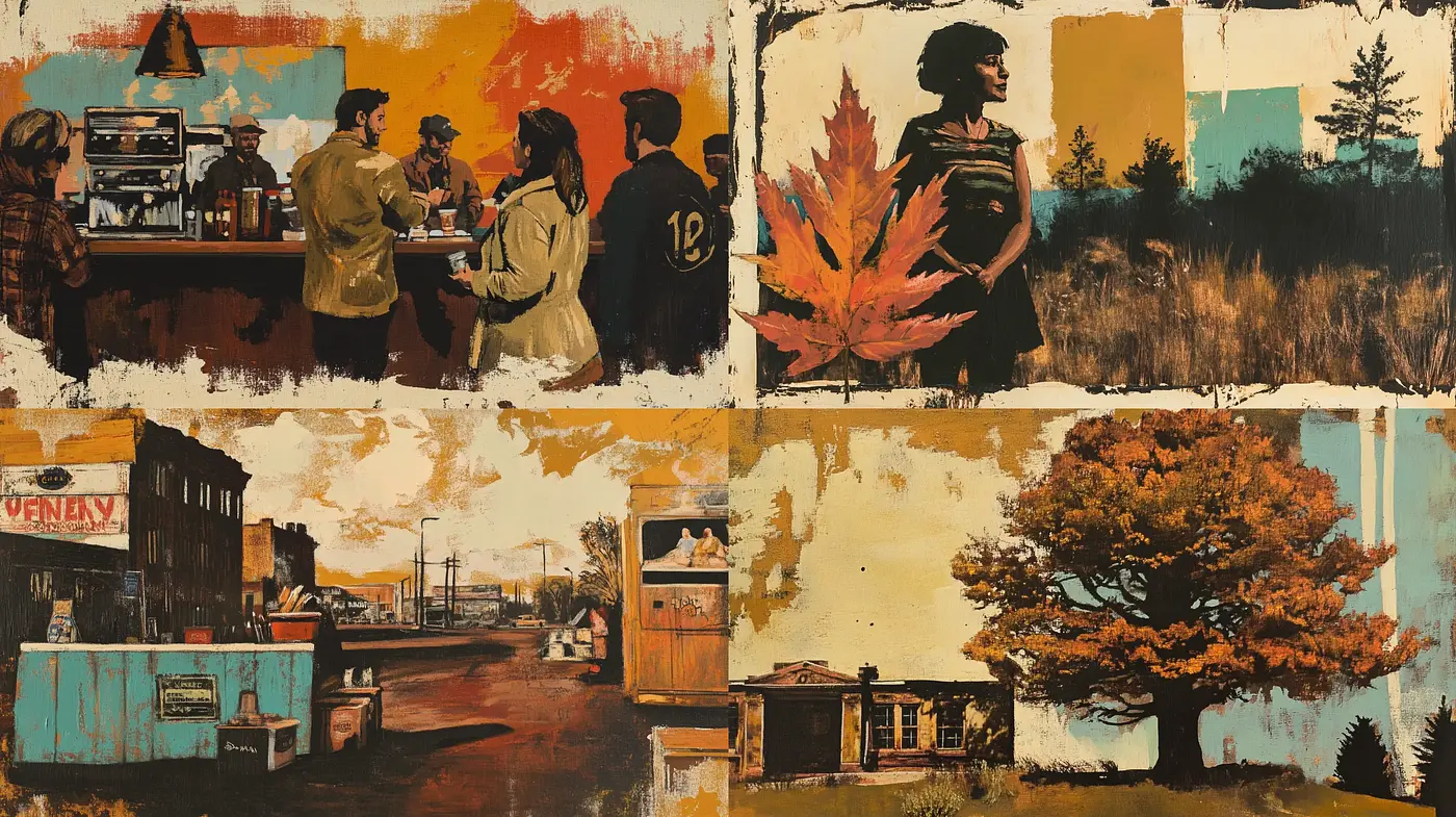 Rustic Americana with a Cinematic Brushstroke Flair - Midjourney sref style