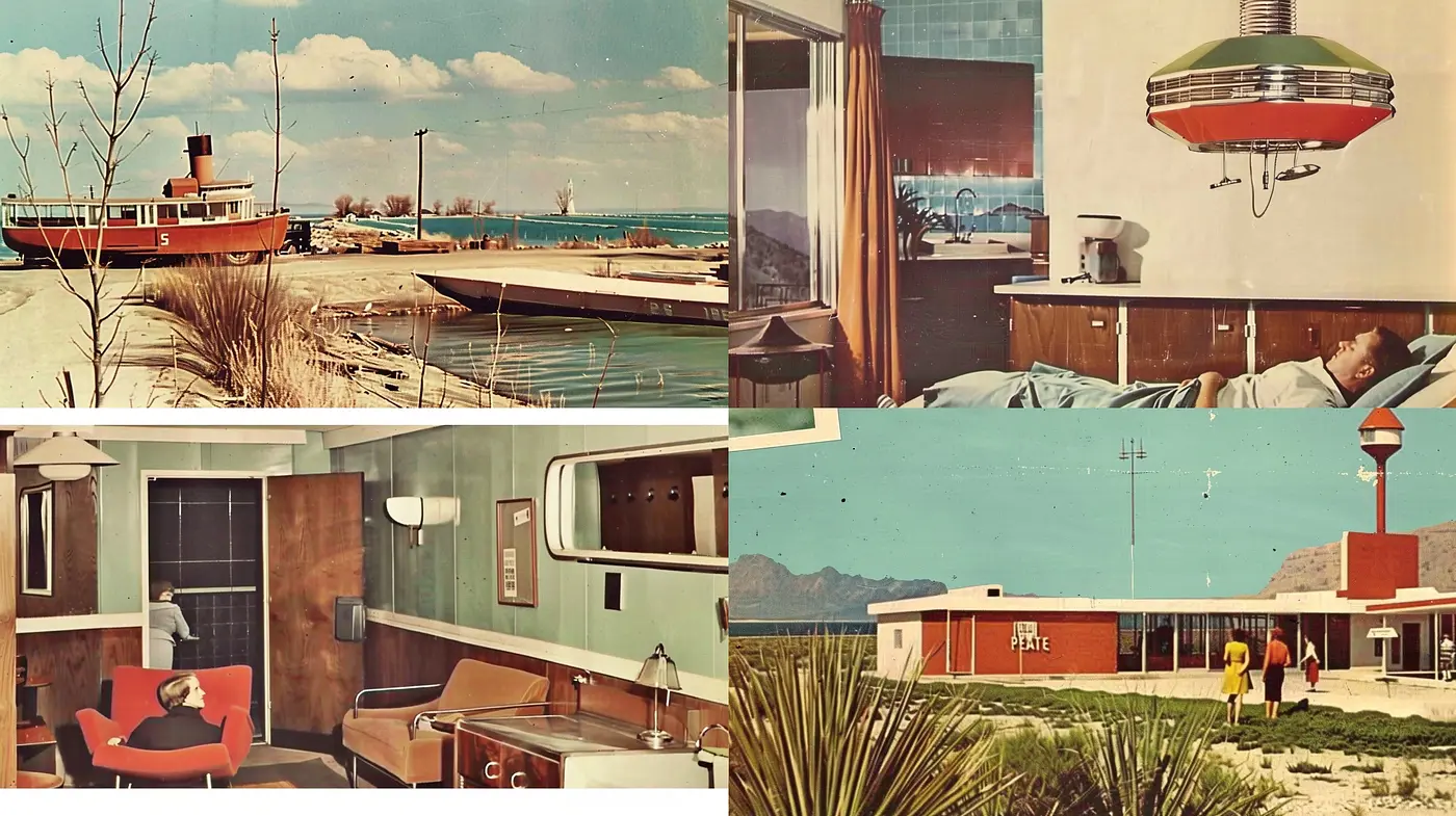 Retrofuturistic Nostalgia: A Harmonious Blend of Past and Future Aesthetics - Midjourney sref style