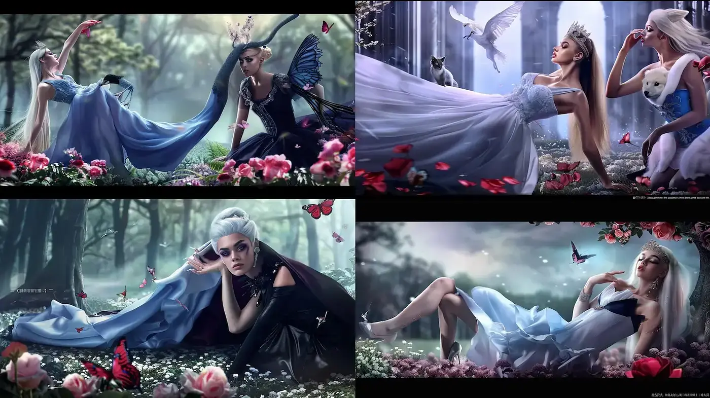 Enchanting Fantasies with Dramatic Fairy Tale Elements and Ethereal Atmosphere - Midjourney sref style