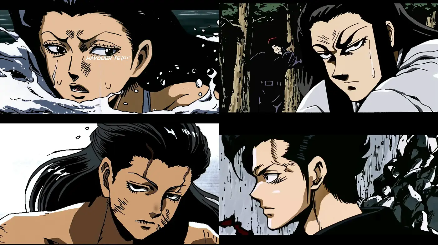 Dramatic Ink-Brush Manga Fusion - Midjourney sref style