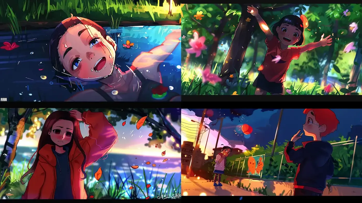 Vibrant and Playful Illustrations Capturing the Essence of Youthful Joy - Midjourney sref style