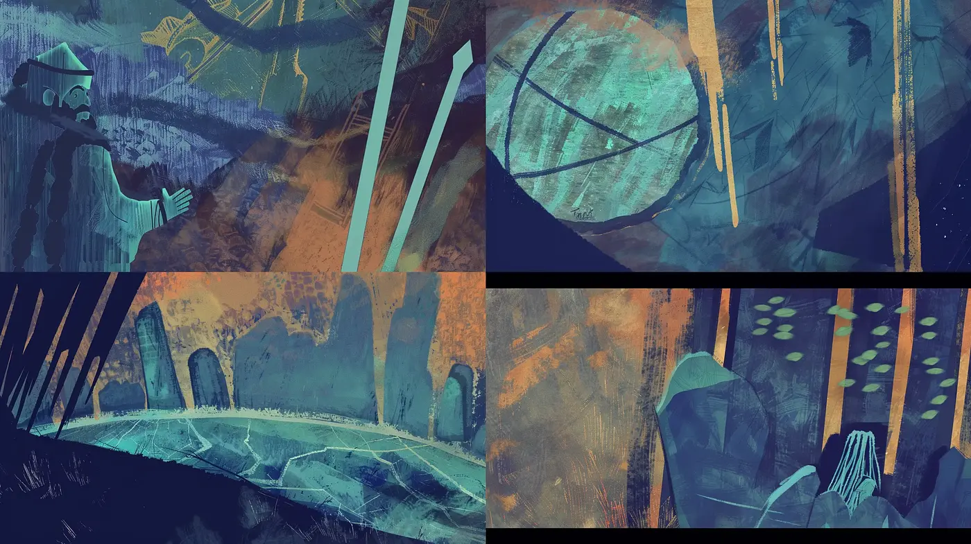 Ethereal Twilight Hues in Textured Dreamscapes - Midjourney sref style