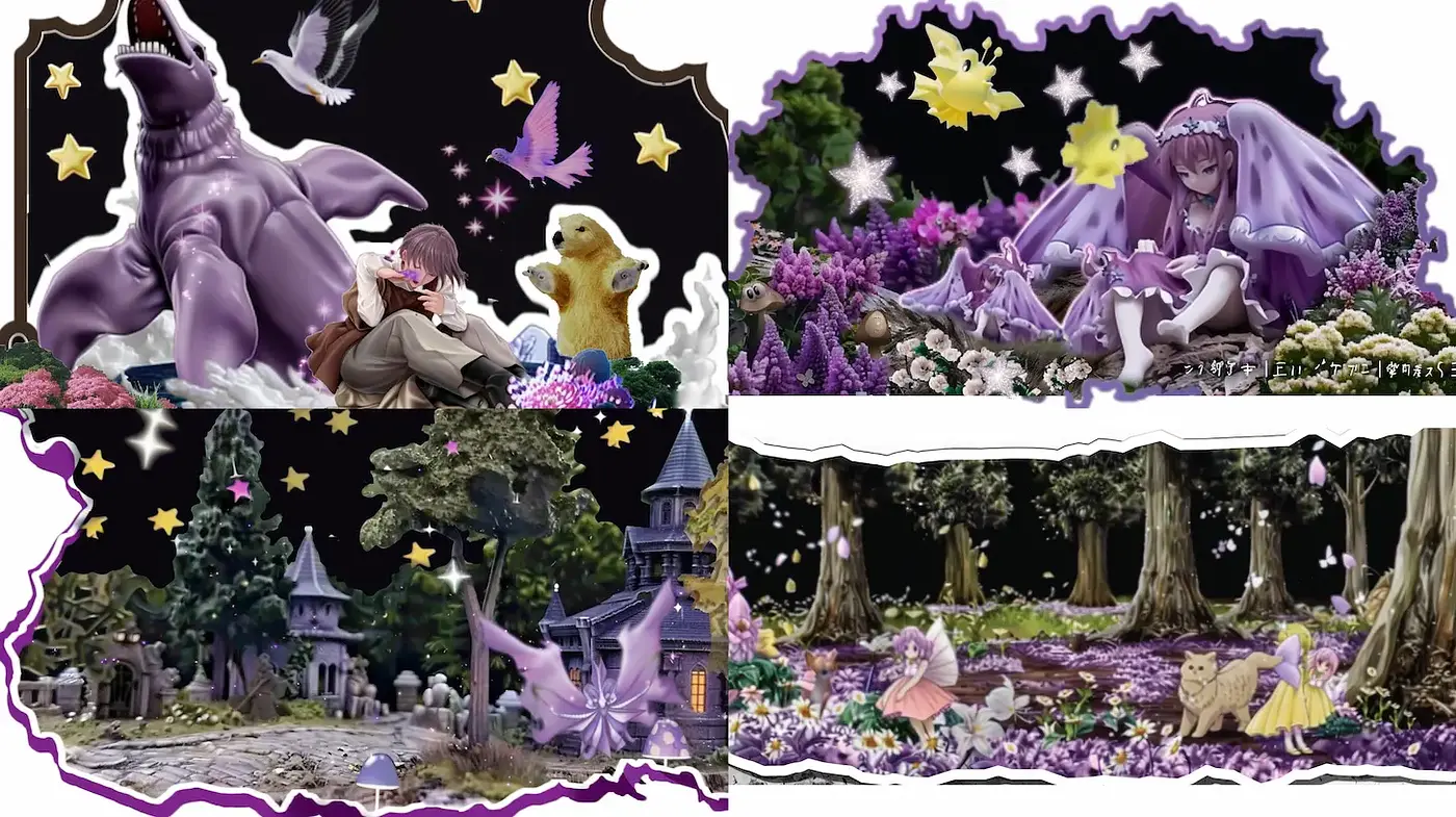 Whimsical and Enchanting Fantasy Landscape with a Touch of Playfulness - Midjourney sref style