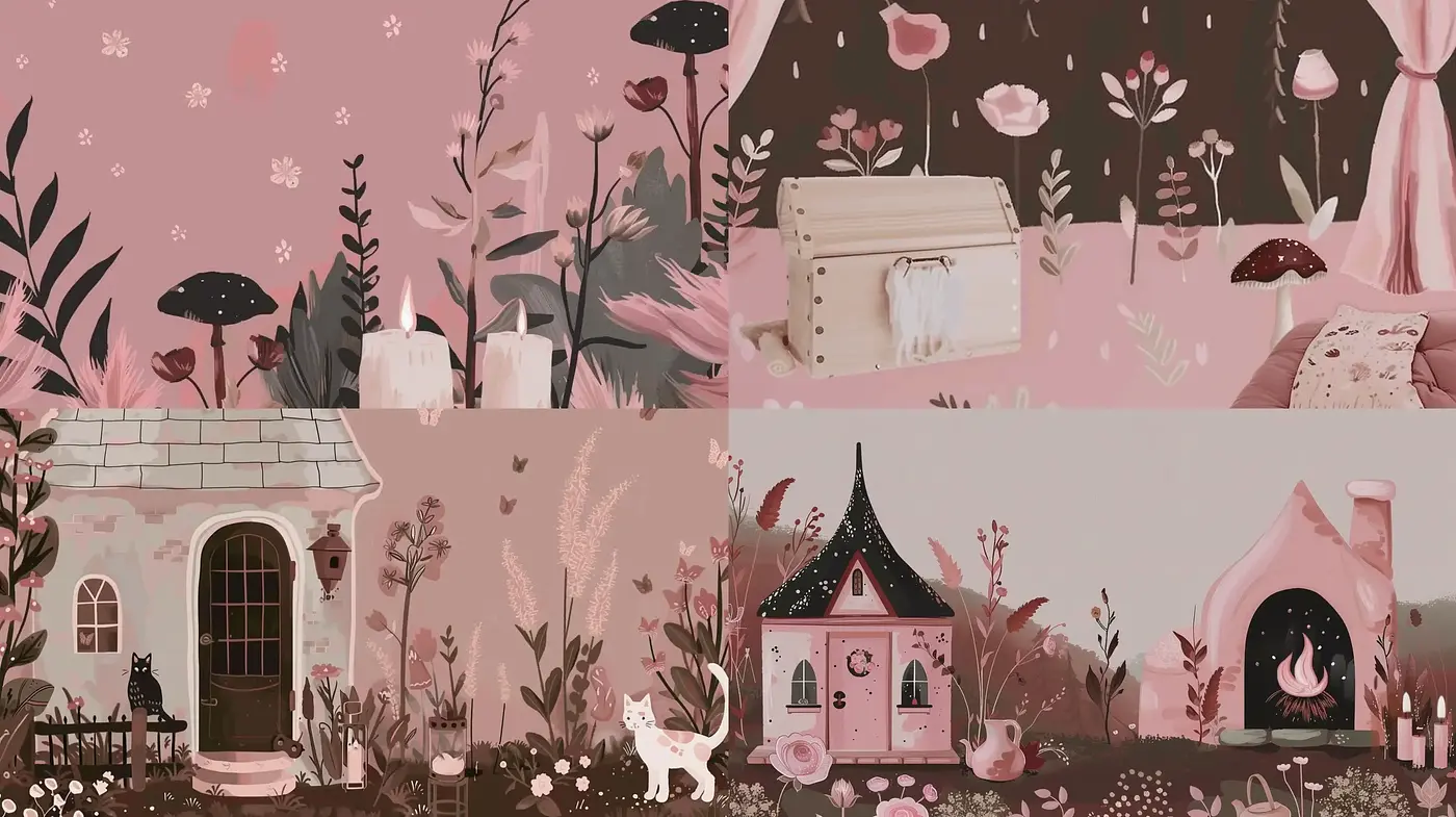Whimsical Storybook Pastel Enchantment - Midjourney sref style