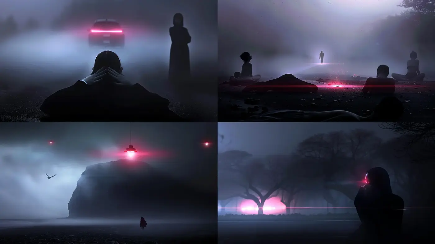 Ethereal Nocturne: A Journey Through Mist and Mysticism - Midjourney sref style