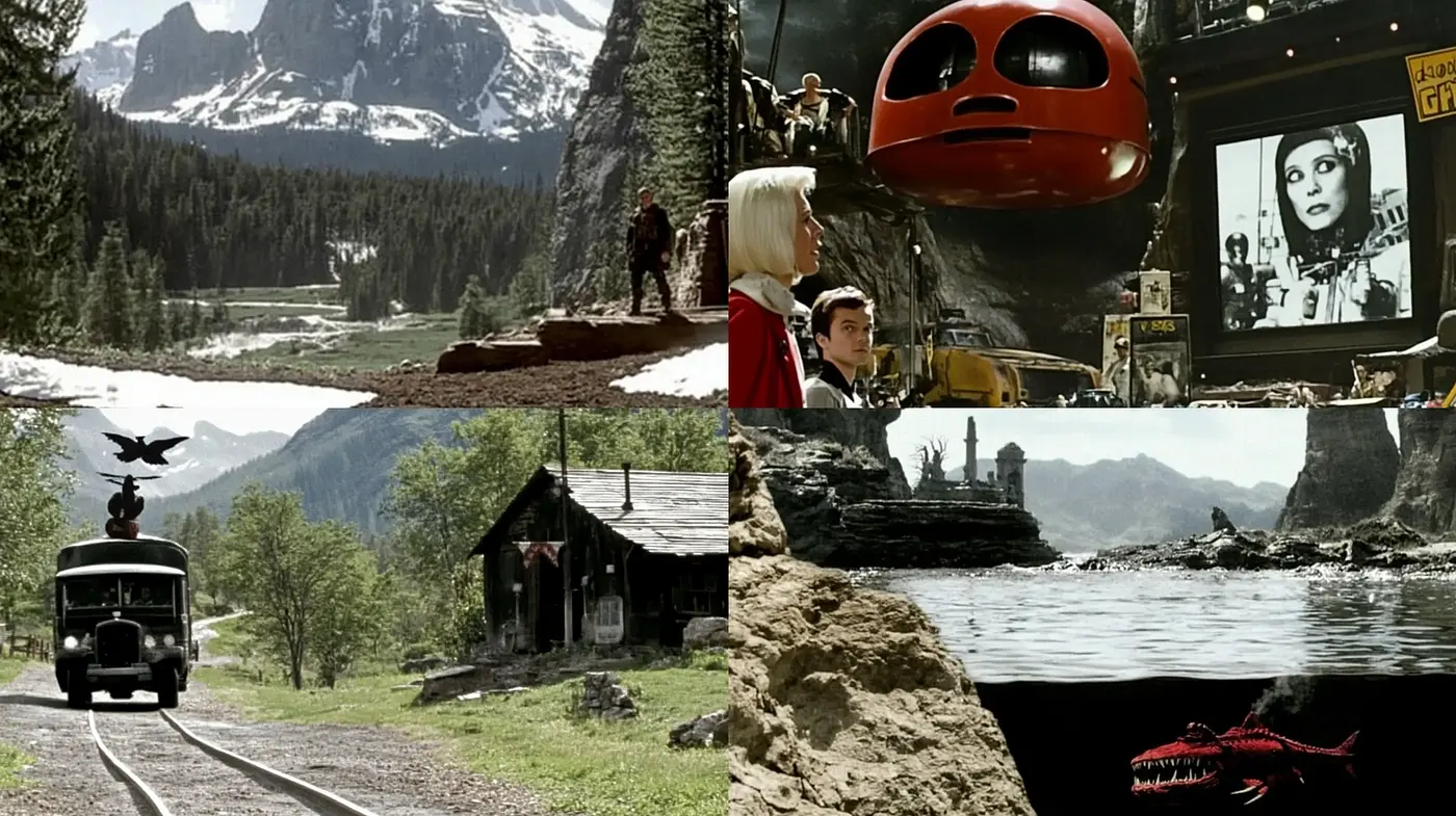 Surrealistic Panorama with Cinematic Undertones - Midjourney sref style