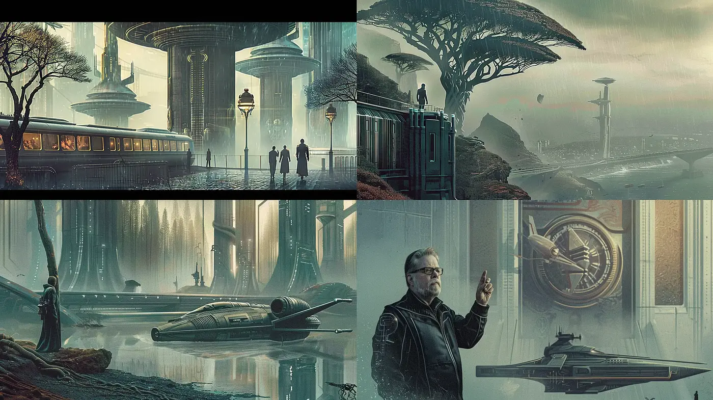 Ethereal Futurism: A Synthesis of Luminous Ambience and Advanced Visions - Midjourney sref style