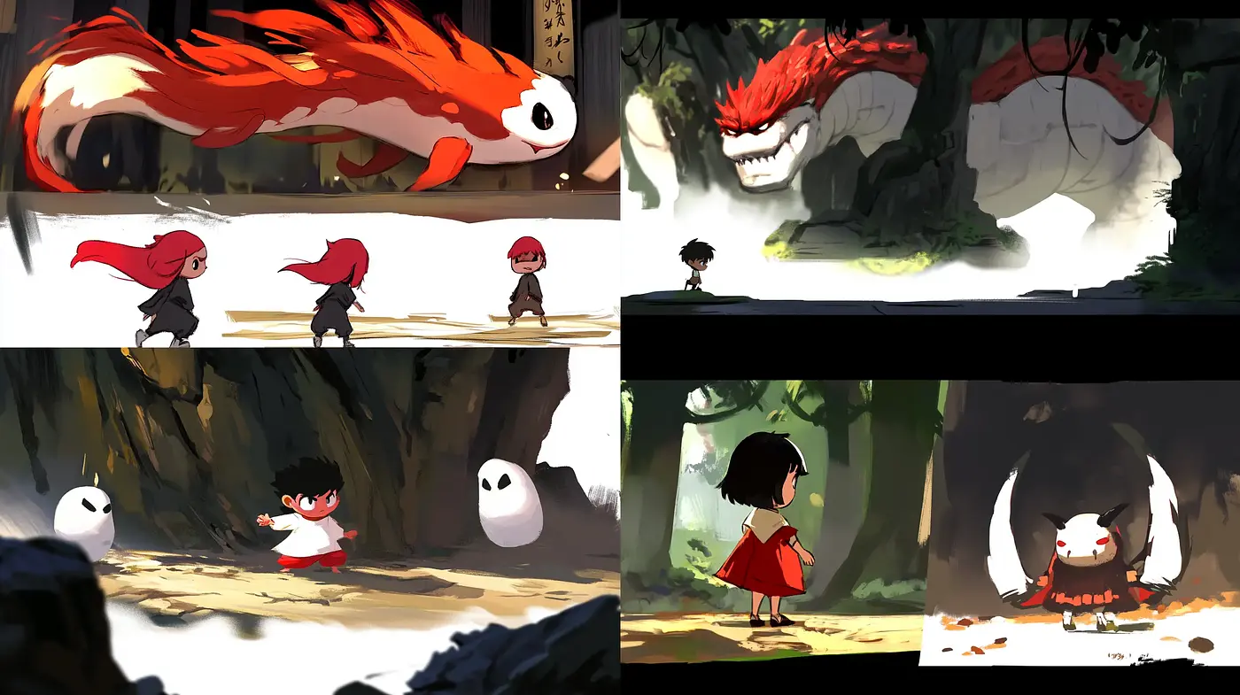 Enchanted Brushwork: Sublime Fusion of Anime and Impressionism - Midjourney sref style