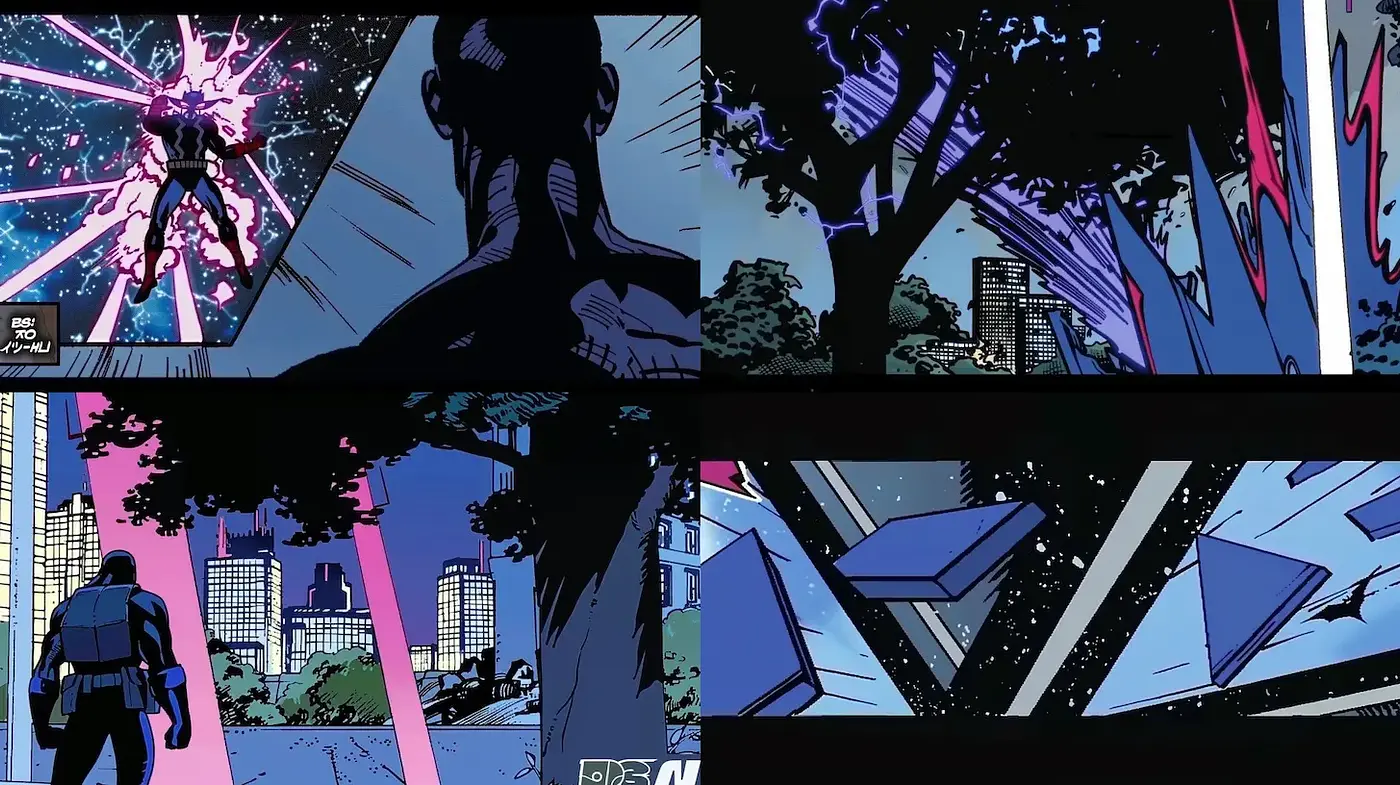 Dynamic Comic Book Style with Vibrant Colors and Graphic Elements - Midjourney sref style