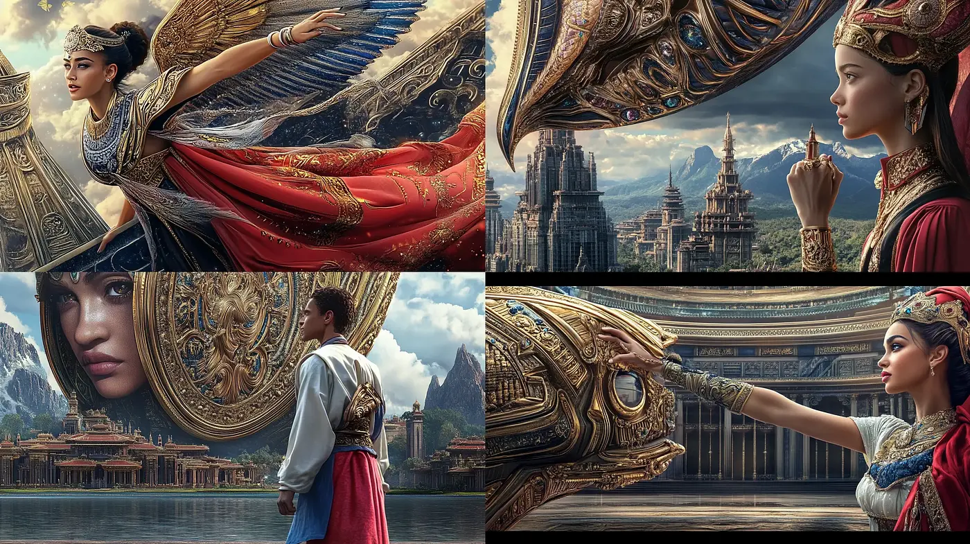 Regal Elegance in Digital Baroque Revival - Midjourney sref style