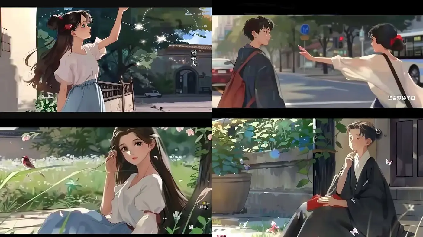 Serene and Dreamy Illustration Style with a Touch of Nature - Midjourney sref style