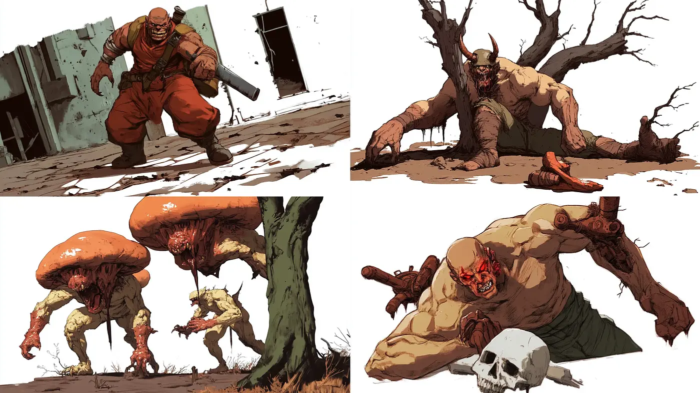 Foreboding and Gritty Comic-Inspired Illustrations - Midjourney sref style