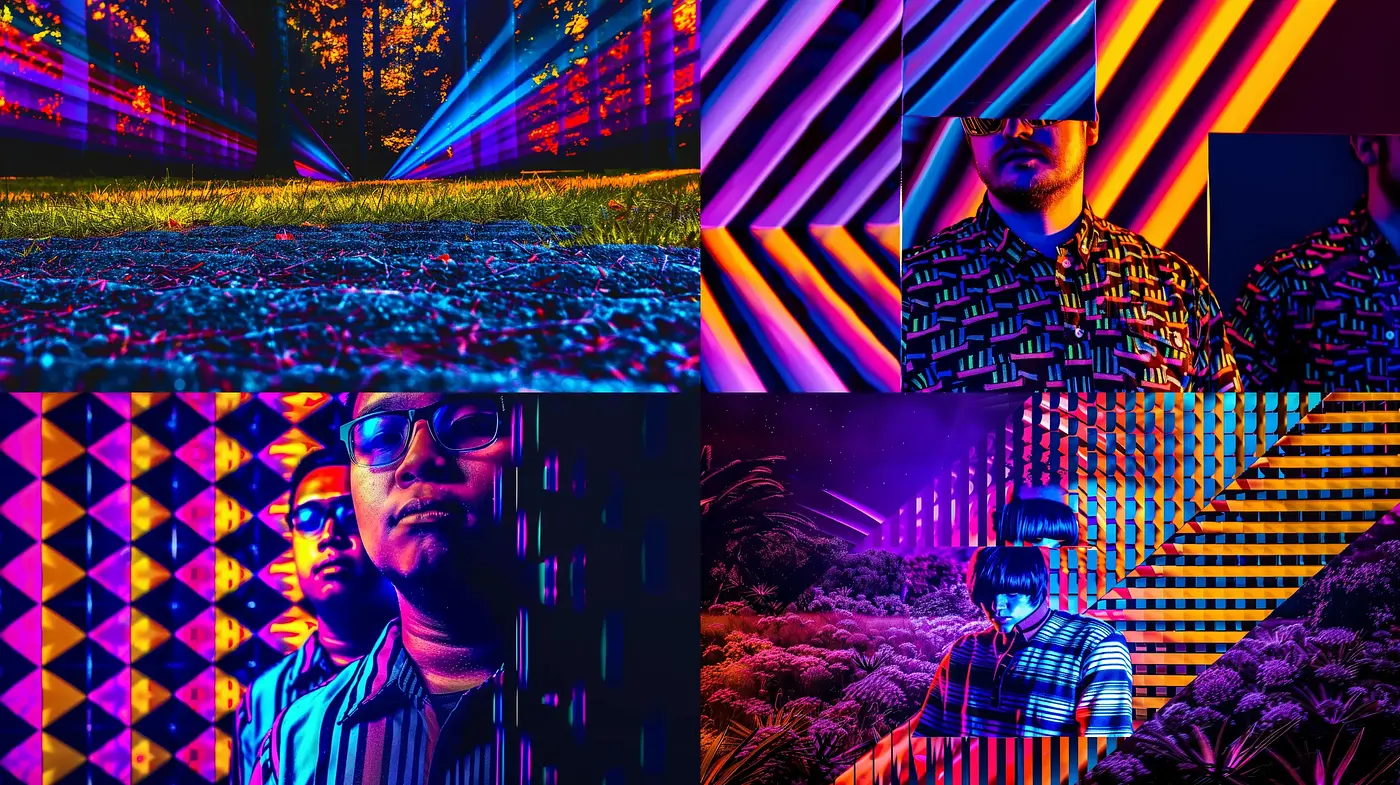 Neon Noir Dreamscape - Midjourney sref style