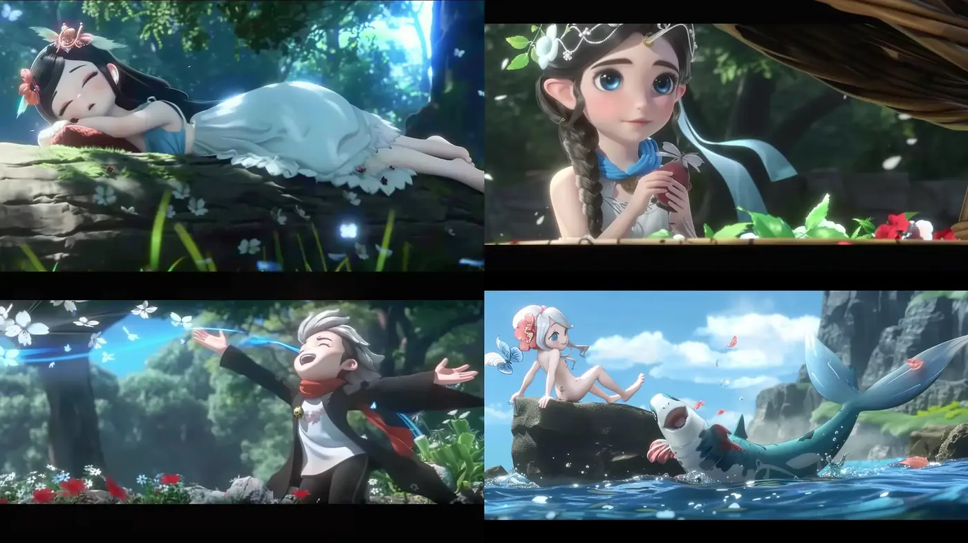 Enchanted Forest Whimsy in Contemporary 3D Animation - Midjourney sref style
