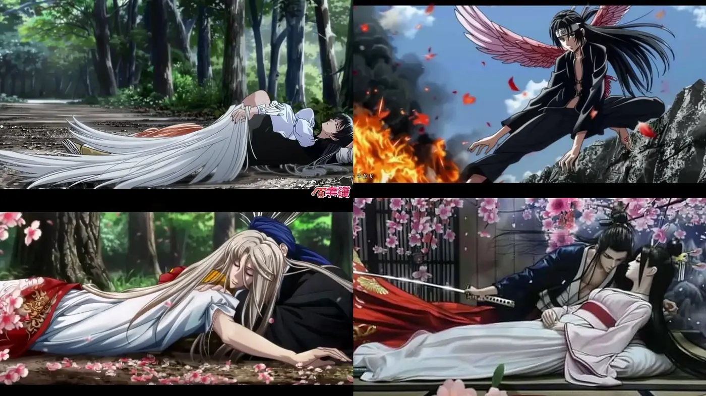 Ethereal Anime-Inspired Tableaux with Dramatic Flair - Midjourney sref style